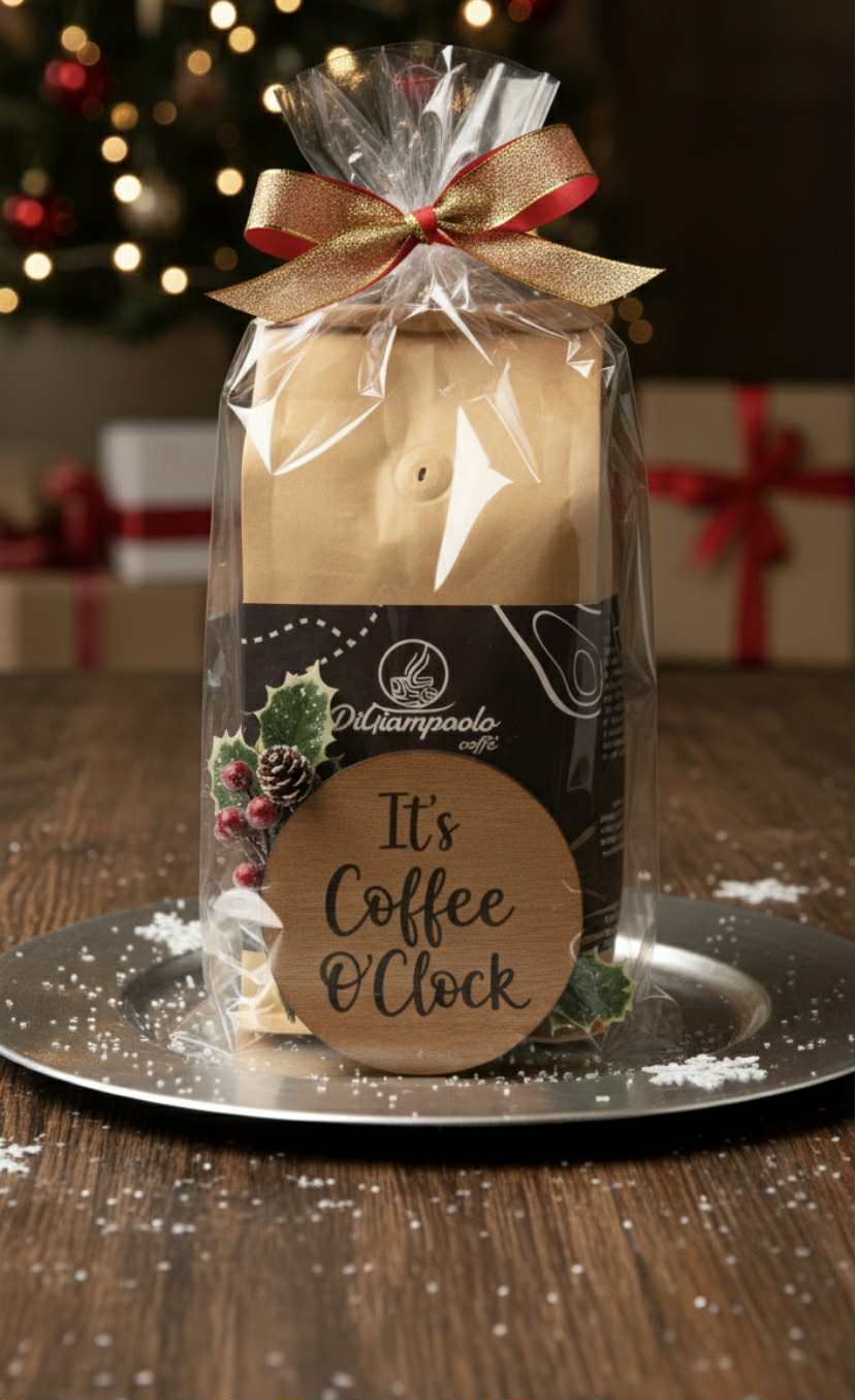 Vánoční balíček Brezza – mletá italská káva, jemná chuť a krásné balení pro vánoční radost.