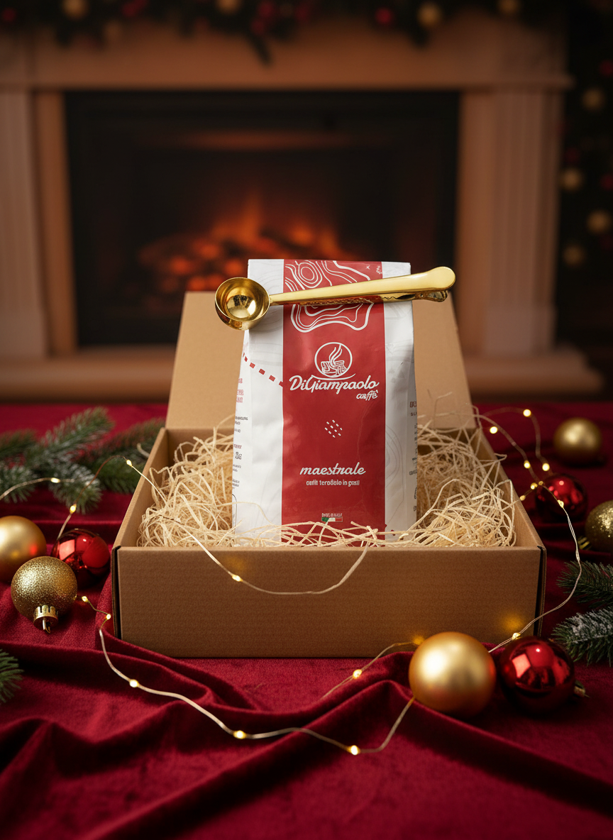 Vánoční balíček Maestrale – zrnková italská káva, prémiový dárek pro opravdové znalce.
