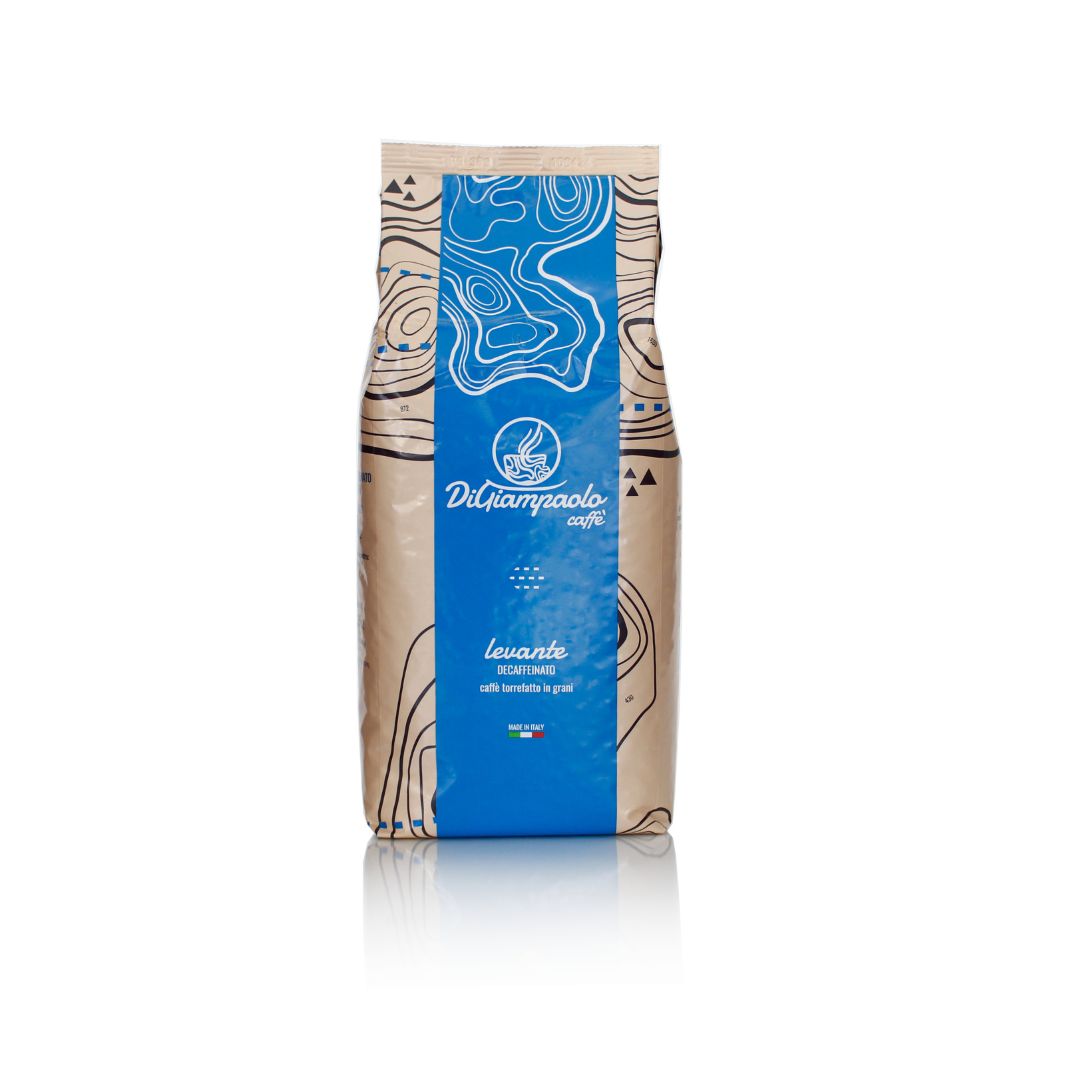 Levante Italian coffee-decaffeinated blend of70%Arabica and30%Robusta,smooth taste with a hint of cocoa by Caffé da Lucy